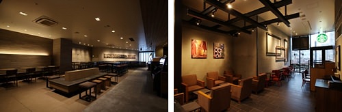 ↑ ソラマチ東6階店(左)とソラマチ西1階店(右)