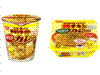 「日清チキンラーメンカップ マイルドカレー」「日清焼チキンカップ ワイルドカレー」