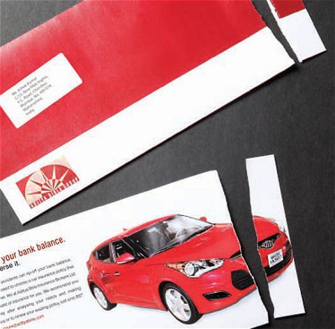 ↑ Birla Motor Insurance: Envelope