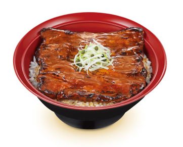 ↑ 豚かばやき丼