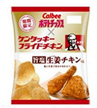 ↑ ポテトチップス 旨塩生姜チキン味