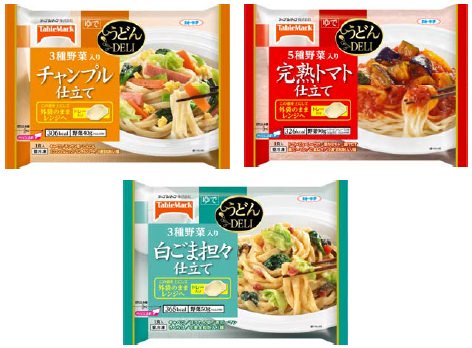 ↑ 上段左「チャンプル仕立て」、同右「完熟トマト仕立て」。下段「白ごま担々仕立て」