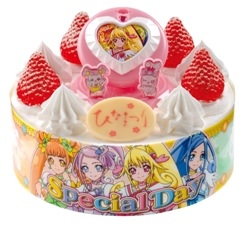 ↑ キャラデコスペシャルデー　ドキドキ！プリキュアひなまつり　苺サンドケーキ5号