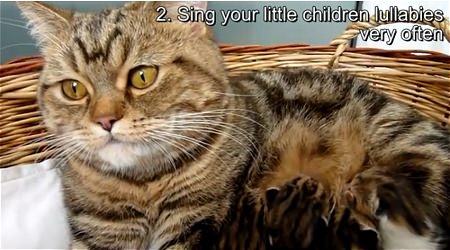 ↑ 2. Sing your little children lullabies very often