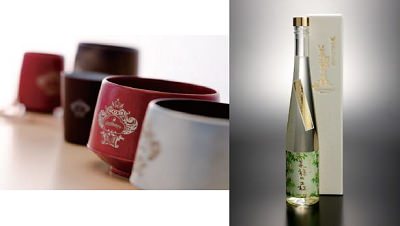 ↑ 商品イメージ。上段左から「会津地鶏卵のかすてら」「三春三角油揚げ」、下段左から「漆塗りのマグカップ」「はちみつ酒 会津ミード」