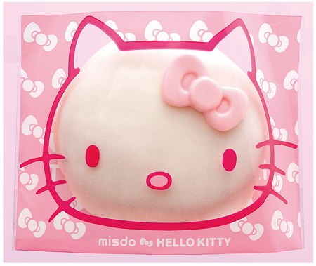 ↑ 「ハローキティドーナツ」では各ドーナツがハローキティのパッケージに入っている