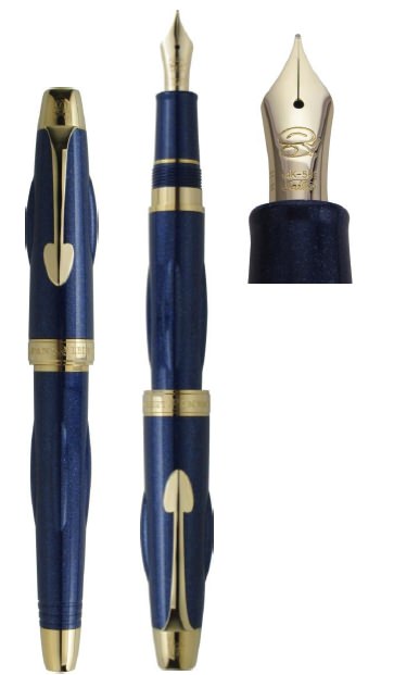 ↑ SAILOR 9(セーラーナイン)本体とペン先拡大図