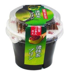 ↑ 特製つぶあん添え濃抹茶プリン