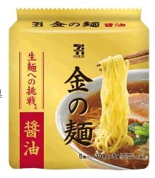 ↑ セブンゴールド金の麺(醤油味)