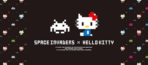 ↑ SPACE INVADERS × HELLO KITTYイメージ