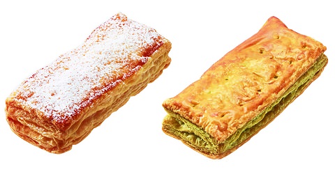 ↑ スティックパイ アップル(左)と同抹茶あずき(右)