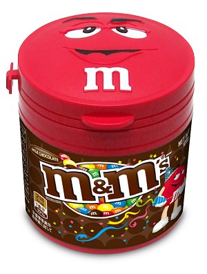 ↑ M＆M'S ホリデイボトル ミルクチョコレート 単品