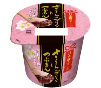 ↑ 日本橋スイーツ さくらのプリンとつぶあん