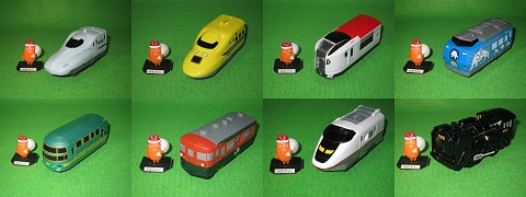↑ 全種類、シールを貼った後の状態