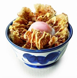 ポテマヨ鶏天丼(半熟玉子付き)