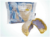 雪ミクホワイトクッキーシュー 紫芋ホイップ&カスタード