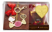 ハローキティ マスコットアクセ&GODIVA