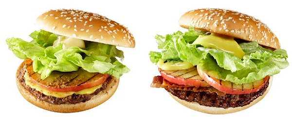↑ BK リンゴ(左)とニューヨーク ワッパー(右)