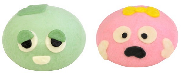 ↑ ガチャピンまん(左)とムックまん(右)