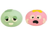 「ガチャピンまん(チンジャオロース風)」「ムックまん(ホイコーロー風)」