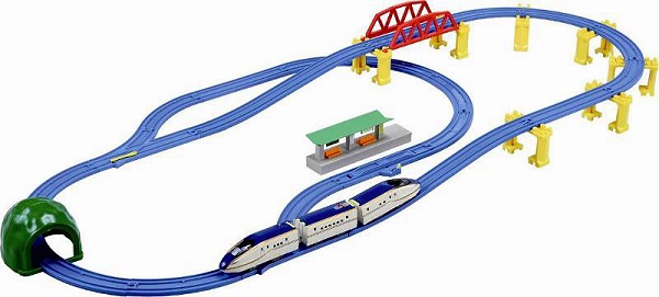 ↑ プラレール E7系北陸新幹線かがやき立体レールセット