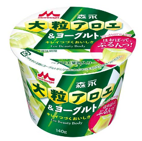 ↑ 森永大粒アロエ&ヨーグルト