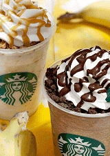 「フレッシュ バナナ&チョコレート クリーム フラペチーノ」「フレッシュ バナナ&キャラメル クリーム フラペチーノ」