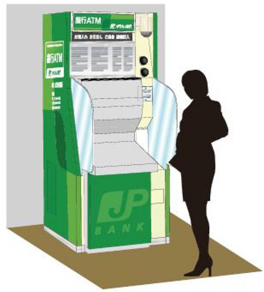 ↑ ゆうちょATM(イメージ)