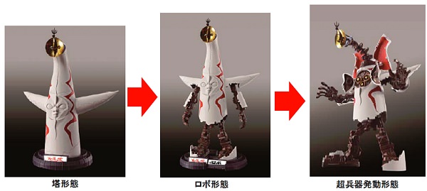↑ 三形態に変身できるのが特徴