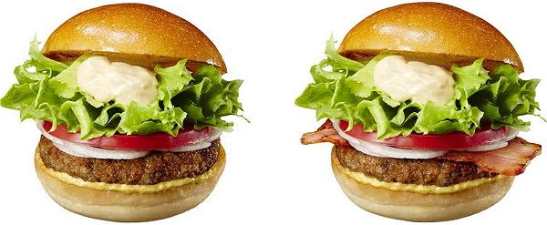 ↑ 「絶妙ハンバーガー」と「絶妙BLTバーガー」
