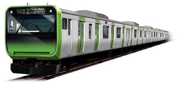 ↑ 新型通勤電車E235系量産先行車外観