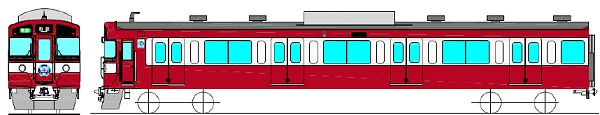 ↑ 赤色に塗色変更を施した西武9000系車両「幸運の赤い電車(RED LUCKY TRAIN)」完成イメージ