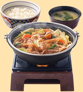 牛バラ野菜焼定食