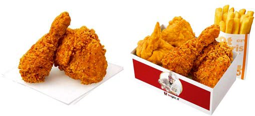 ↑ 「香る ゆず辛チキン」と「4ピース食べくらべパック」