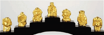 純金製置物　七福神