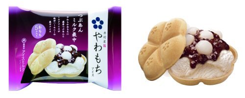 ↑ やわもちアイス(つぶあんミルク最中)