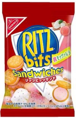 ↑ リッツビッツサンド桃モッツァレラ