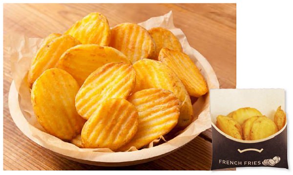 ↑ フレンチフライ(欧州産ポテト使用)