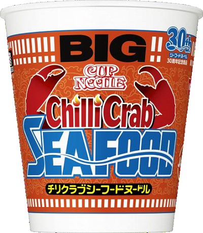 ↑ カップヌードル チリクラブシーフードヌードル ビッグ
