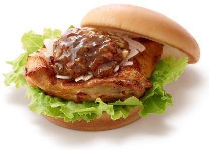 ↑ XO醤チキンバーガー