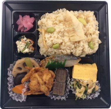 ↑ 季節のごはん幕の内弁当