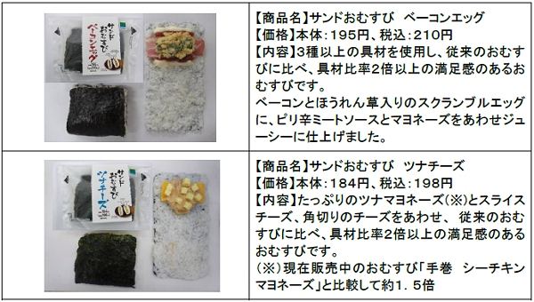 ↑ サンドおむすび