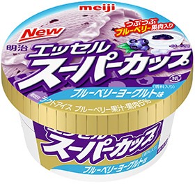 ↑ 明治エッセル スーパーカップ ブルーベリーヨーグルト味