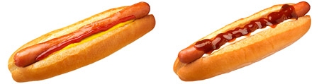 マックカフェのホットドッグ「ケチャップ&マスタード」「てりやきソース&マヨネーズ」