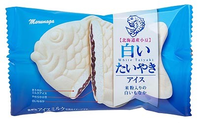 白いたいやきアイス