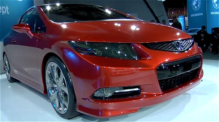 ↑ 2011 Honda Civic Si Concept。