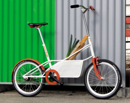 ↑ 収納かご付き自転車、bagbike