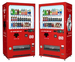 ヱヴァンゲリヲンのキャラクターデザイン入り自動販売機