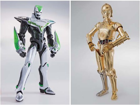 ↑ 「12”PM ワイルドタイガー」(左)と「12”PM C-3PO」(右)