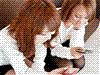 スマートフォンと女性